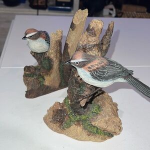 Hours of Power Sparrow Club Sparrow Bookend Figurine vintage